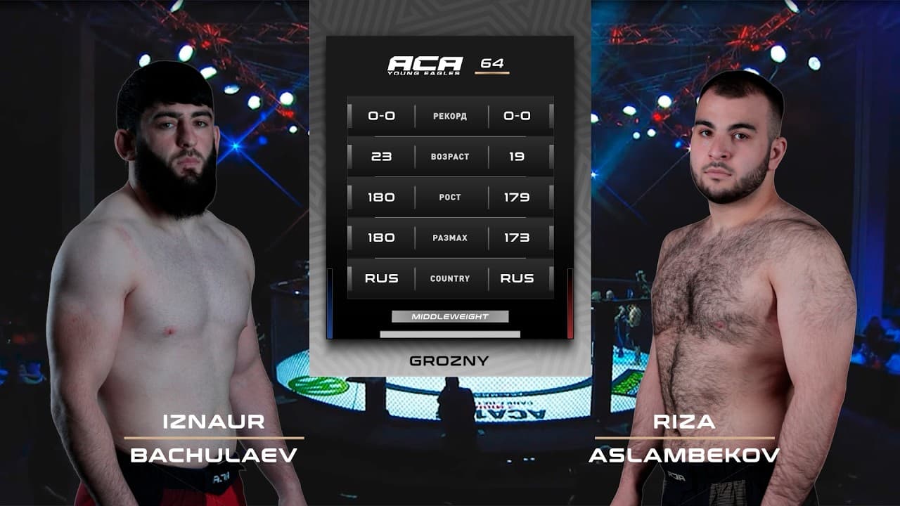 Изнаур Бачулаев vs. Реза Асламбеков | Iznaur Bachulaev vs. Riza Aslambekov | ACA YE 64