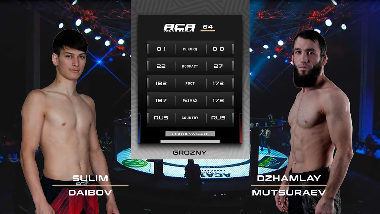 Сулим Даибов vs. Джамалай Муцураев | Sulim Daibov vs. Dzhamlay Mutsuraev | ACA TE 64