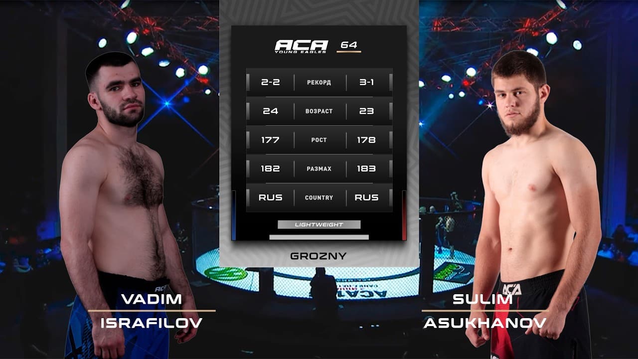 Вадим Исраилов vs. Сулим Асуханов vs. Vadim Israilov vs. Sulim Asukhanov | ACA YE 64
