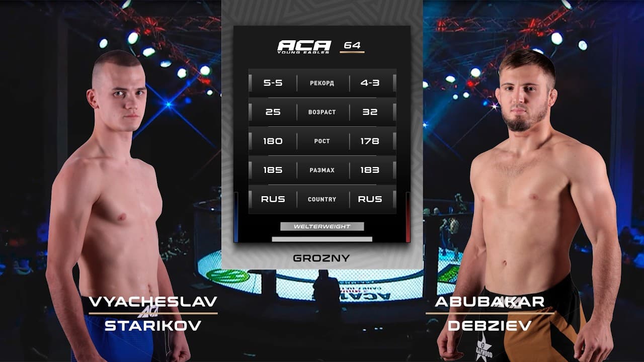 Вячеслав Стариков vs Абубакар Дебзиев | Vyacheslav Starikov vs. Abubakar Debziev | ACA YE 64
