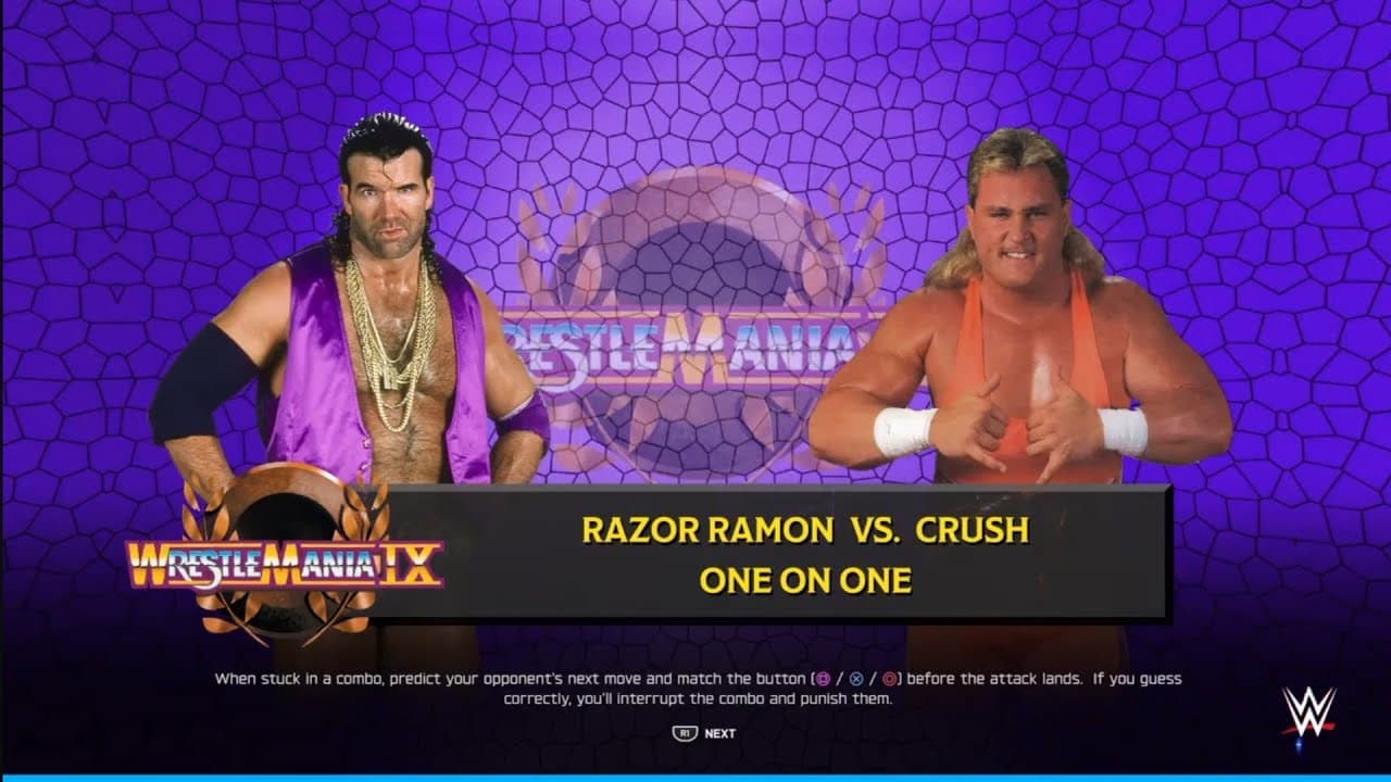 Razor Ramon vs Crush. WWE 2K25