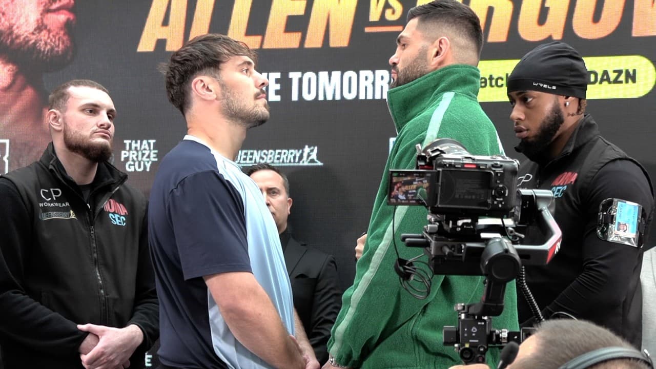 Dave Allen vs Filip Hrgovic • FULL WEIGH IN & FACE OFF | DAZN Boxing