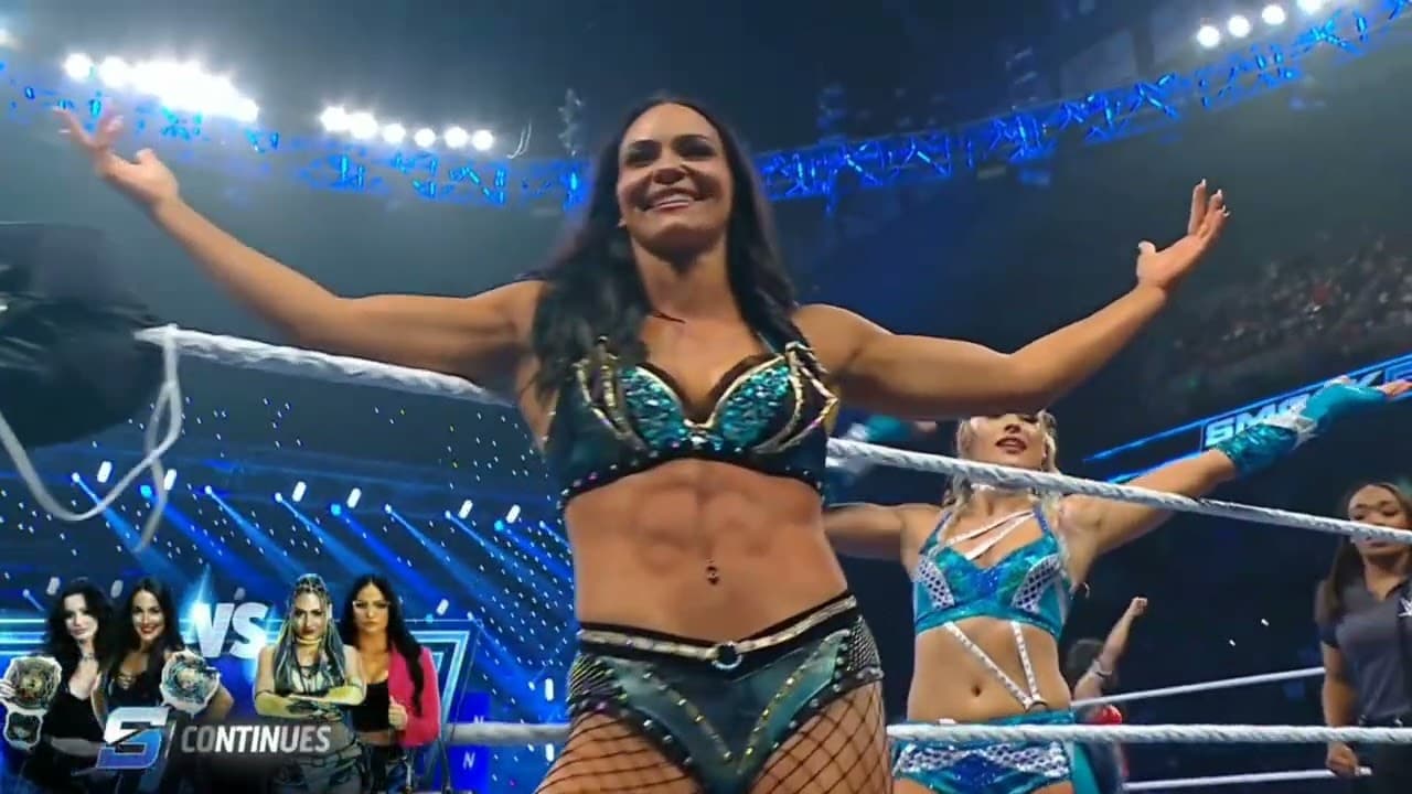 WWE SMACKDOWN BRIE BELLA & PAIGE VS GIULIA & KIANA JAMES 05/15/26