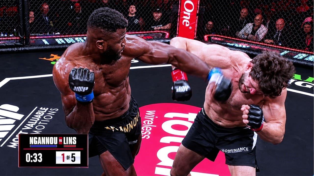 Francis Ngannou vs Philipe Lins FULL FIGHT HIGHLIGHTS | MVP MMA 1