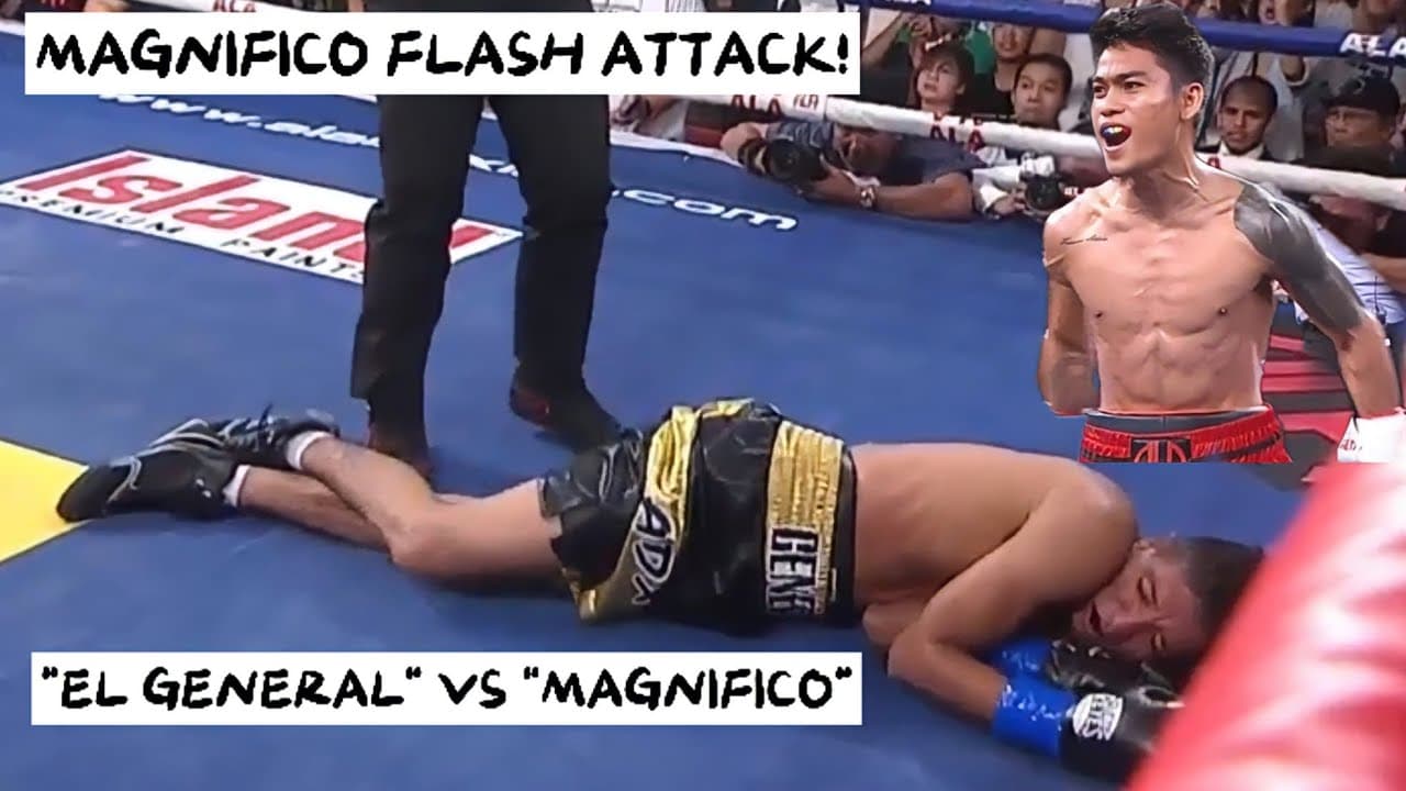 FLASH ATTACKED! MARK MAGSAYO (PHILIPPINES) VS DANIEL DIAZ (NICARAGUA)  DOUBLE LEFT HOOKED TKO