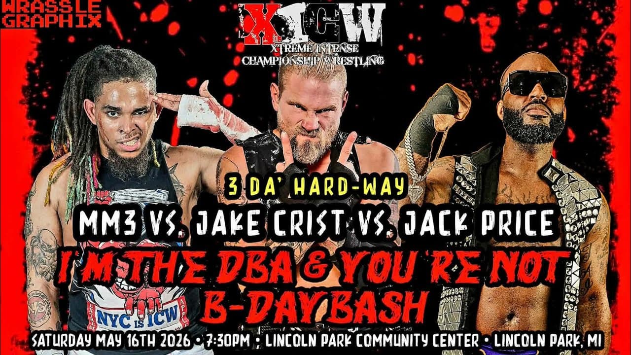 Full Match: MM3 vs. JACK PRICE vs. JAKE CRIST (3 Da Hard Way - 5/16/26)