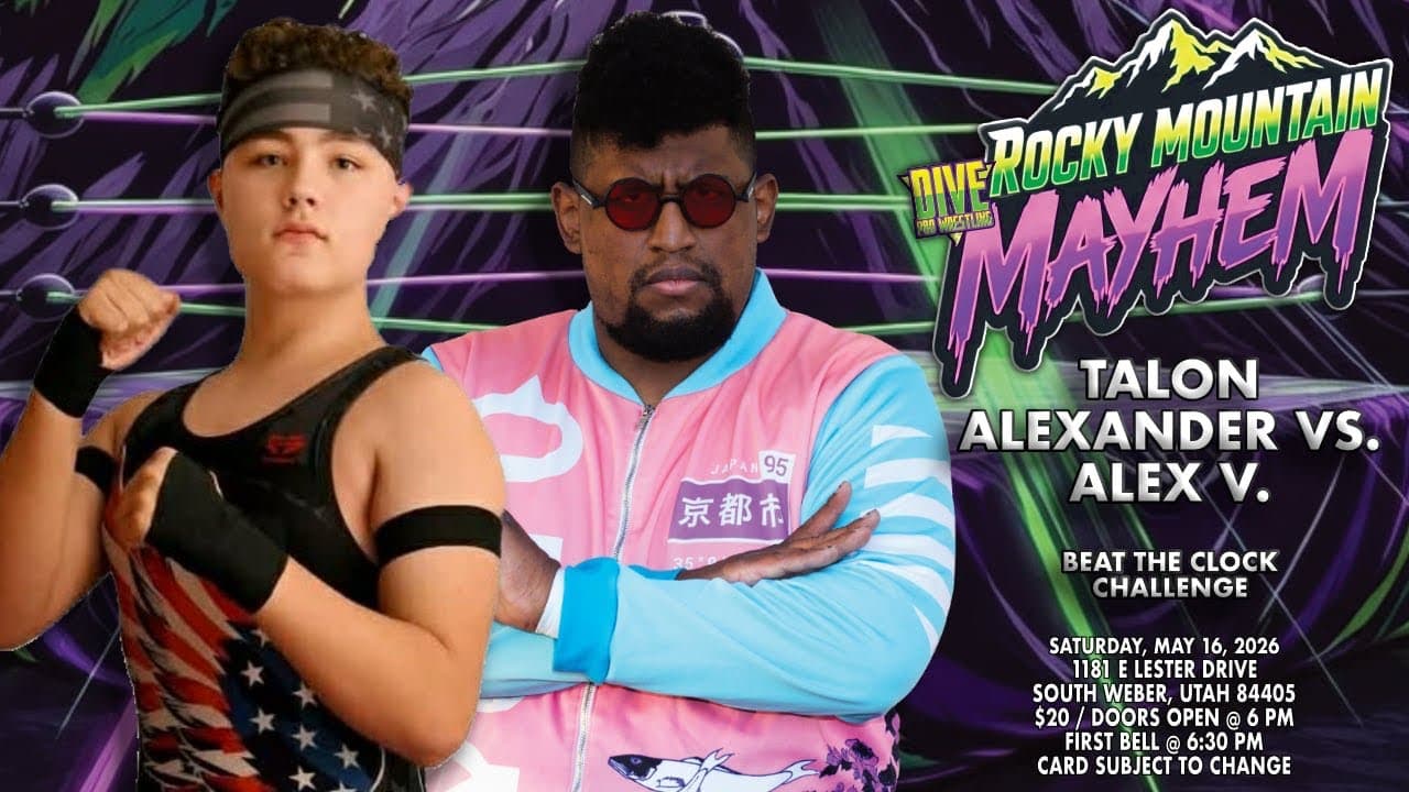 Dive Wrestling: Rocky Mountain Mayhem Alex V vs Talon Alexander