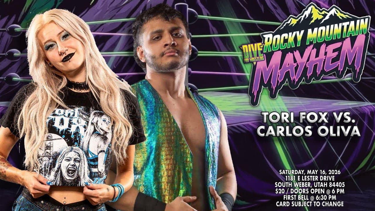 Dive Wrestling: Rocky Mountain Mayhem Carlos Oliva vs Tori Fox