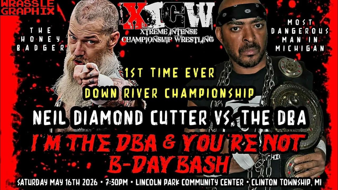 Full Match: NEIL DIAMOND CUTTER vs DBA (DownRiver Championship - I'm The DBA & You're Not Bday Bash) 2026-05-20 03:01