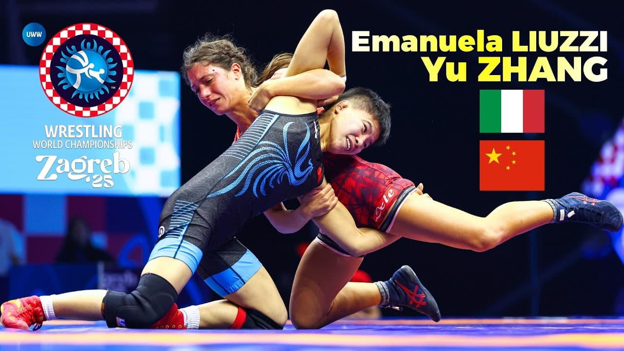 Emanuela LIUZZI 🇮🇹 vs 🇨🇳 Yu ZHANG. WORLD WRESTLING CHAMPIONSHIPS 2025 | WW 50 Kg #womenwrestling