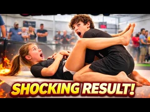 Girl VS Boy Jiu-Jitsu: Seamless Transition to Armbar Submission