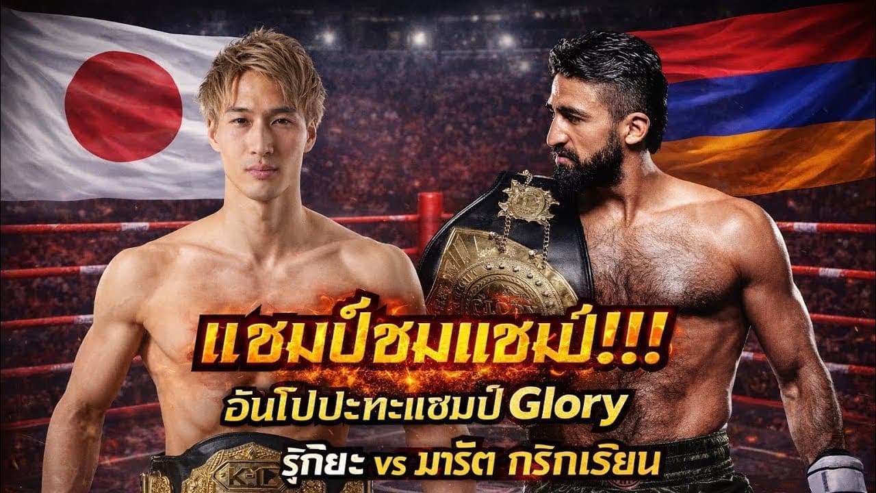 แชมป์ชนแชมป์ อันโปปะทะแชมป์Glory โคตรมันส์ รุคิยะ อันโป vs มารัต กริกอเรียน