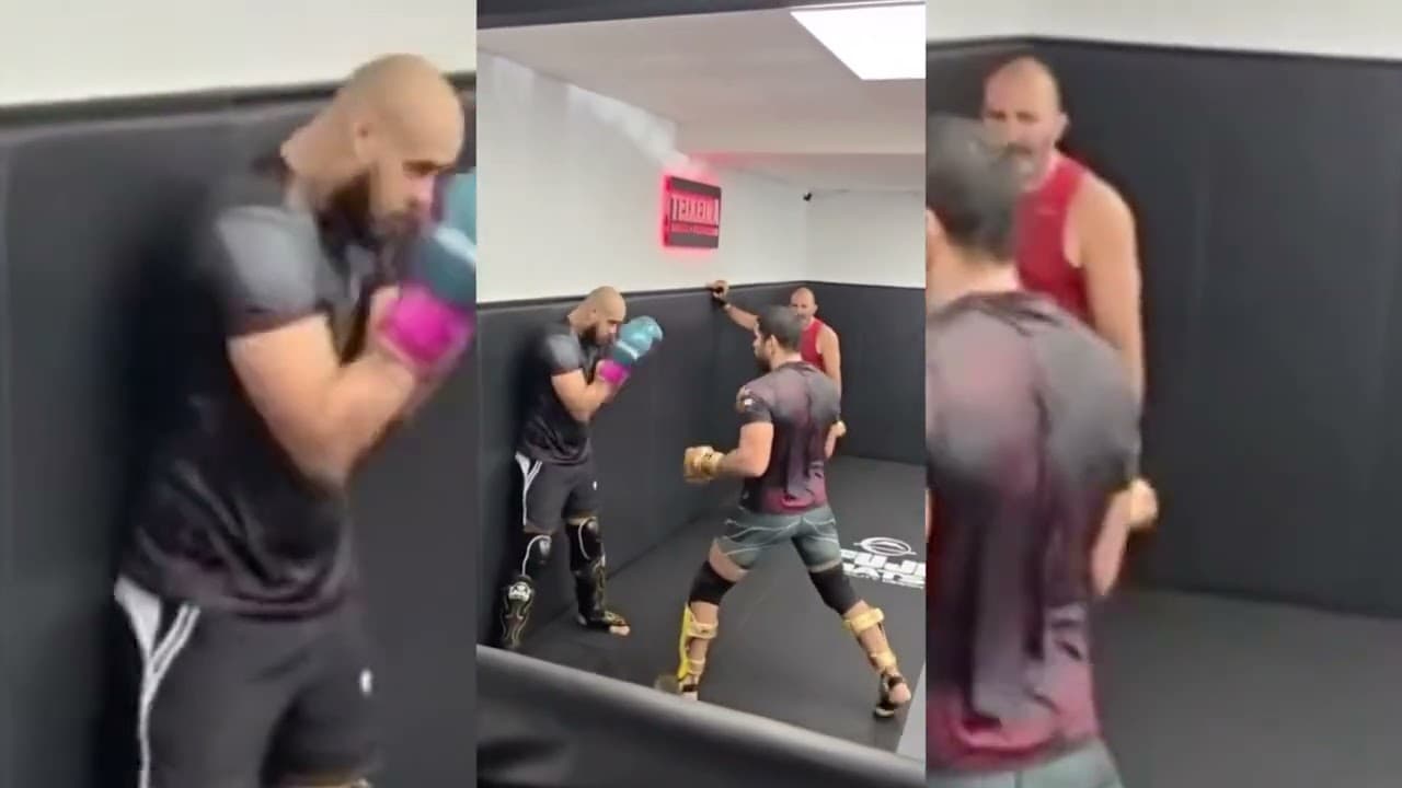 Alex Pereira Gets Cracked On Chin By HW