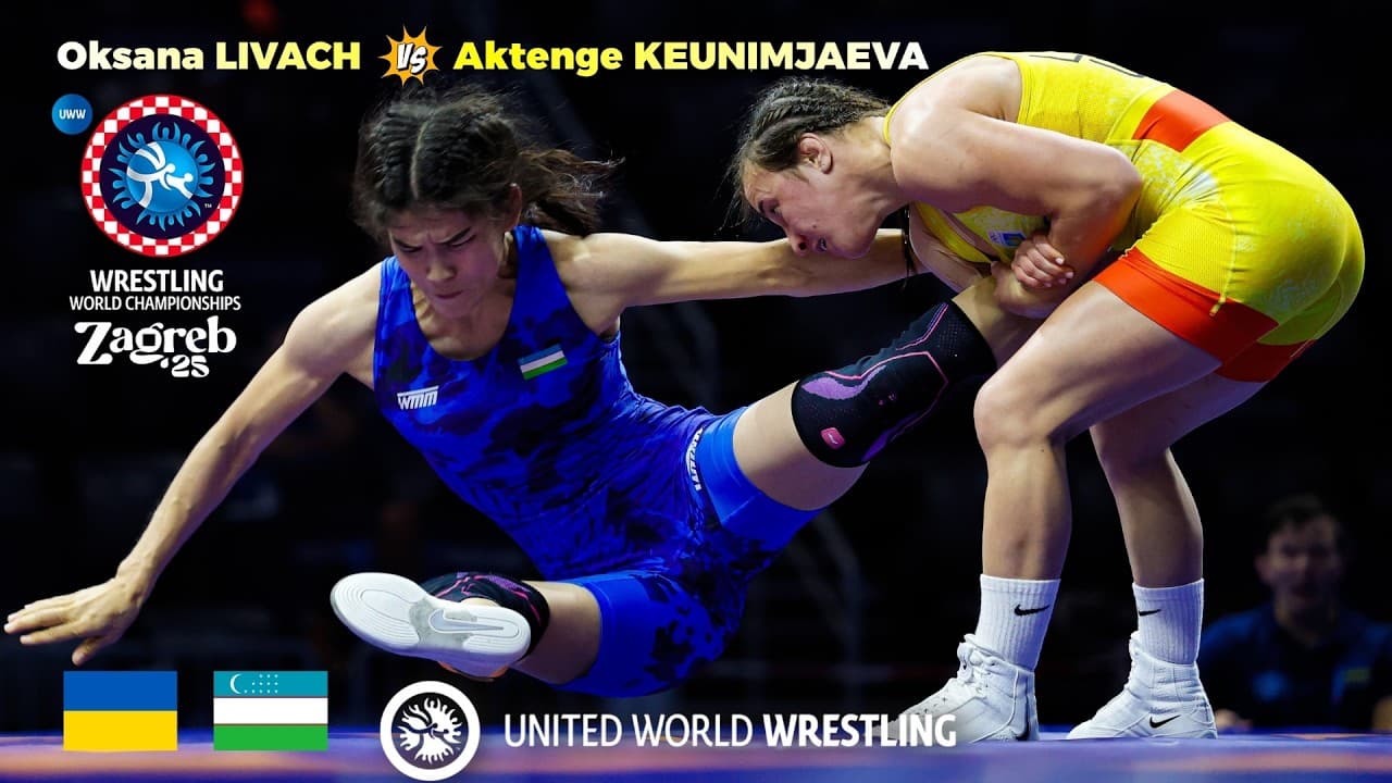 Oksana LIVACH 🇺🇦 vs 🇺🇿 Aktenge KEUNIMJAEVA. 2025 WORLD WRESTLING CHAMPIONSHIPS #womenwrestling
