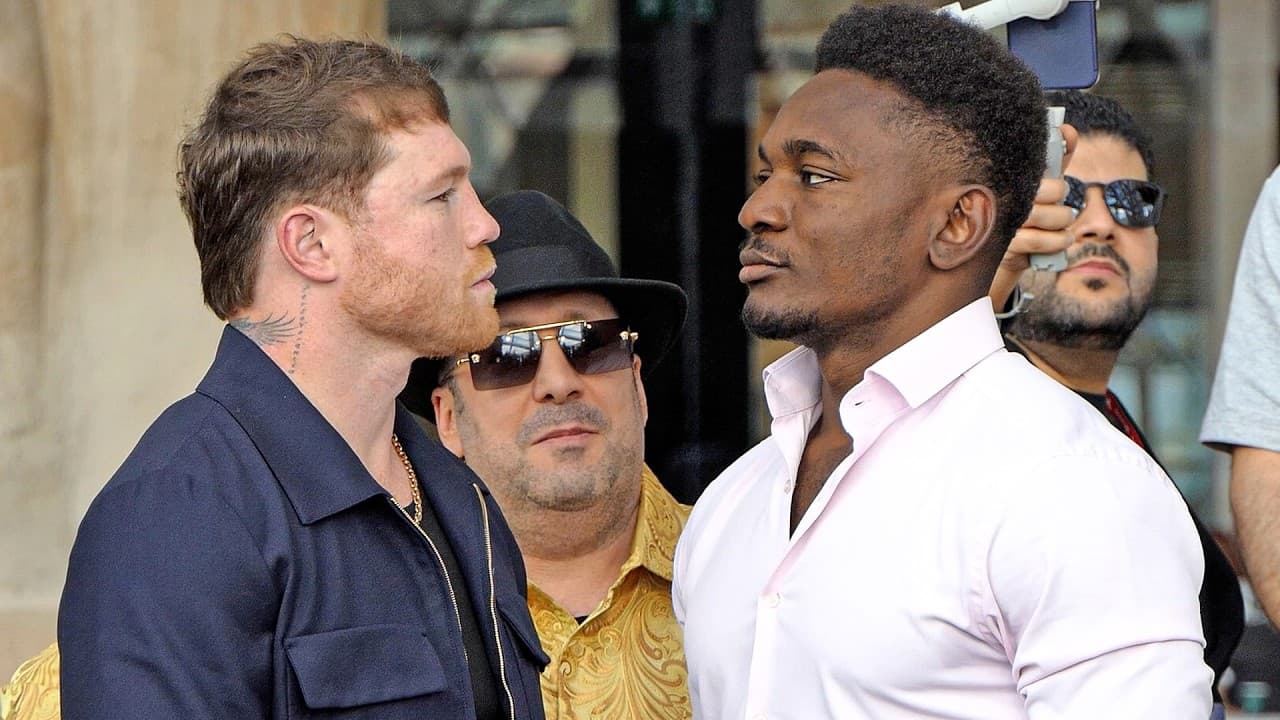 LAUNCH FACE OFF: Canelo Alvarez vs Christian Mbilli • HEAD-TO-HEAD IN EGYPT | DAZN Boxing