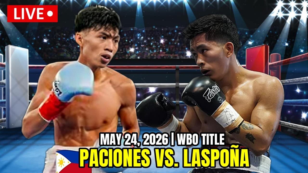 MAY 24 2026! PACIONES vs LASPOÑA WBO TITLE | ISANG SUNTOK BAGSAK!