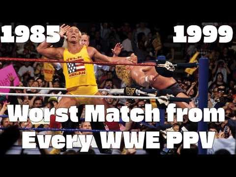 Worst Match From Every WWE PPV (1985-1999)