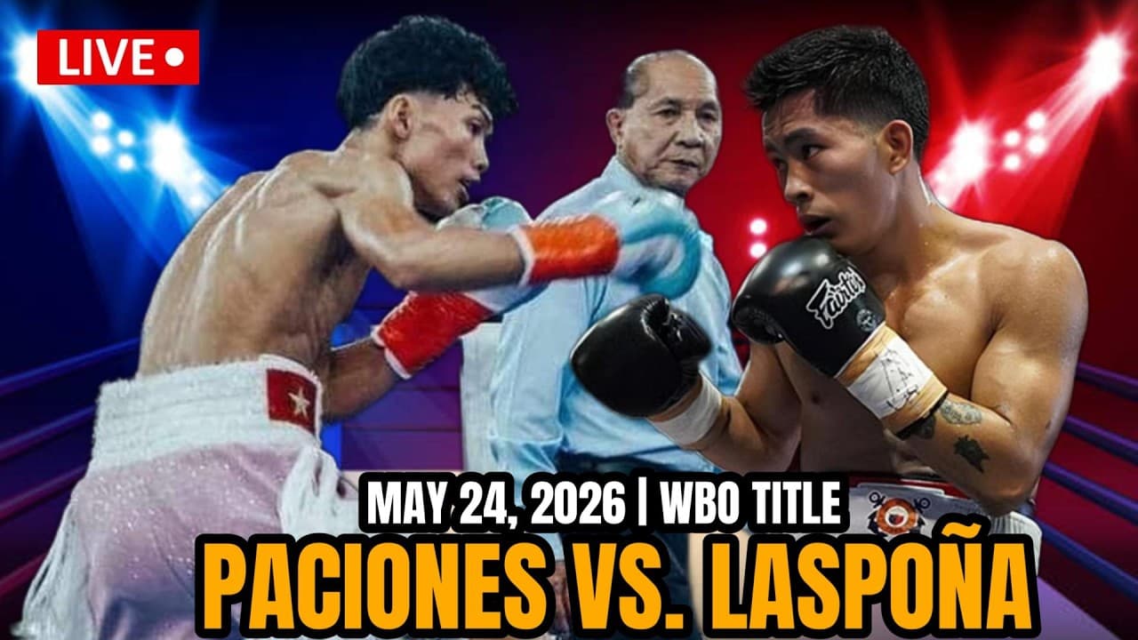 MAY 24 2026 FIGHT! PACIONES vs LASPOÑA WBO TITLE | ISANG SUNTOK BAGSAK!