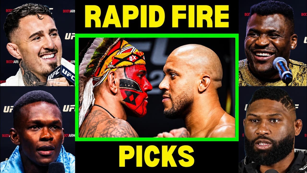 UFC Fighters “Predict” Alex Pereira vs Cyril Gane | UFC White House