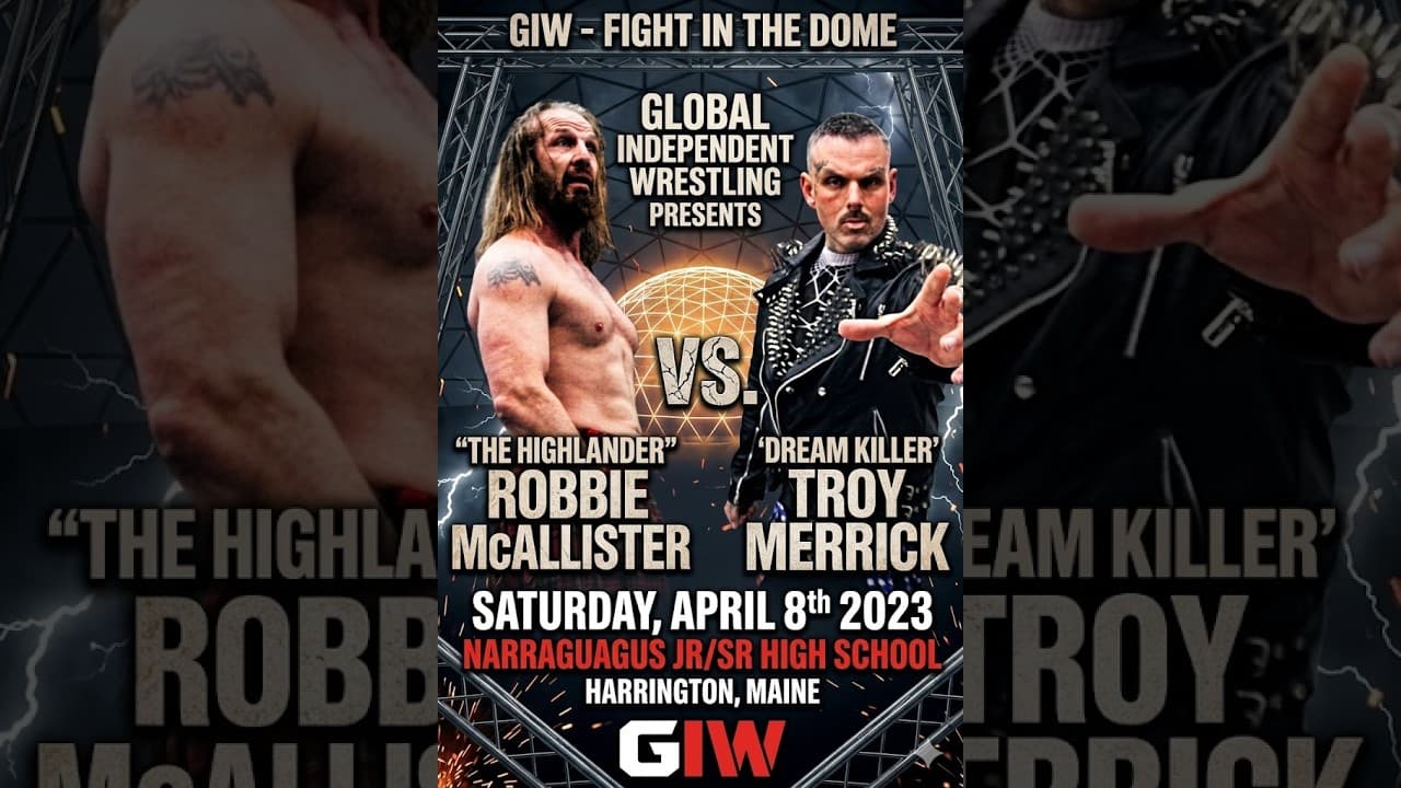 WWE Wrestler 'Highlander' Robbie McAllister VS. The 'Dream Killer' Troy Merrick