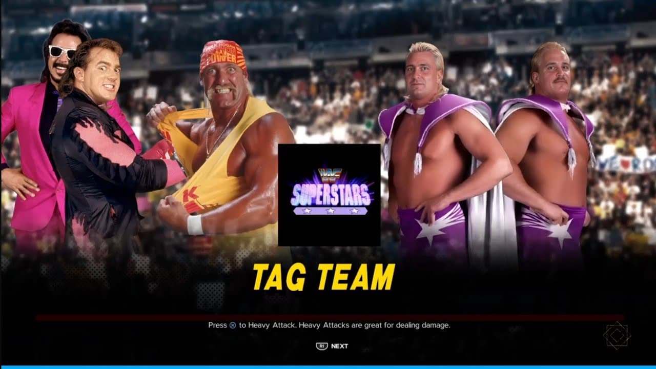 Hulk Hogan & Brutus vs The Beverly Brothers. WWE 2K24