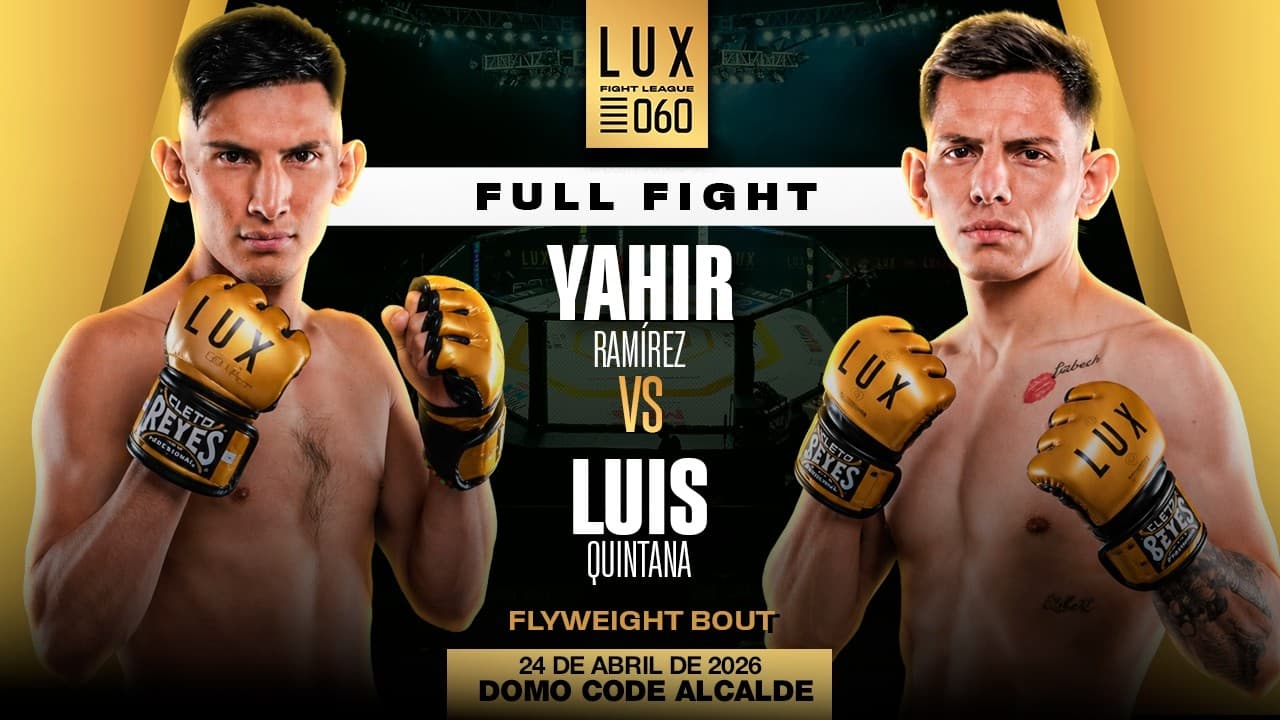Yahir "Venom" Ramírez vs Luis "Lobo" Quintana, sin piedad en LUX 060👊🔥 #luxfightleague