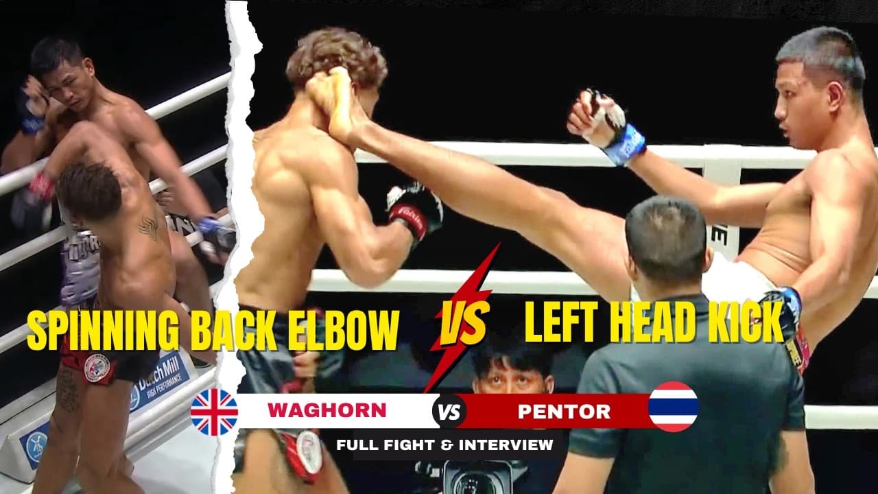 NÉ CHỎ LÁI TUNG HEAD KICK, tuyệt kỹ Knockout của cao thủ Thái Lan