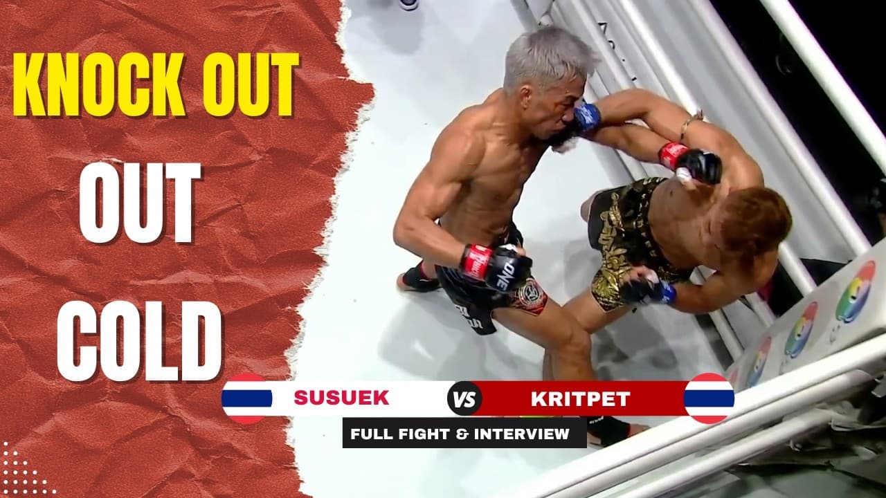 1...2…K.O! Võ sĩ Thái Lan tung hai đòn “búa tạ”, đối thủ bất tỉnh