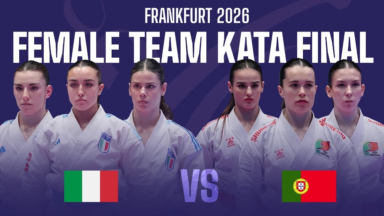 Portugal vs Italy | Female Team Kata Final Highlights | EKF Senior Championships Frankfurt 2026-05-28 23:24