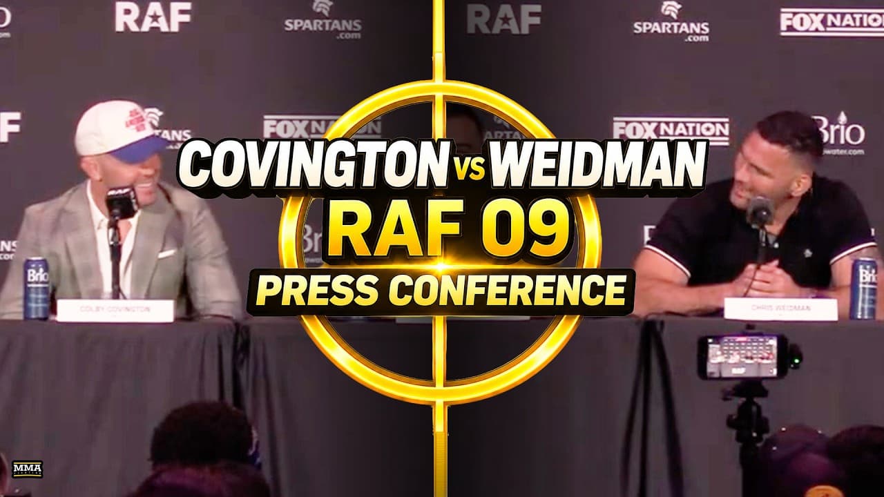 Colby Covington vs. Chris Weidman RAF 09 Press Conference | MMA Fighting
