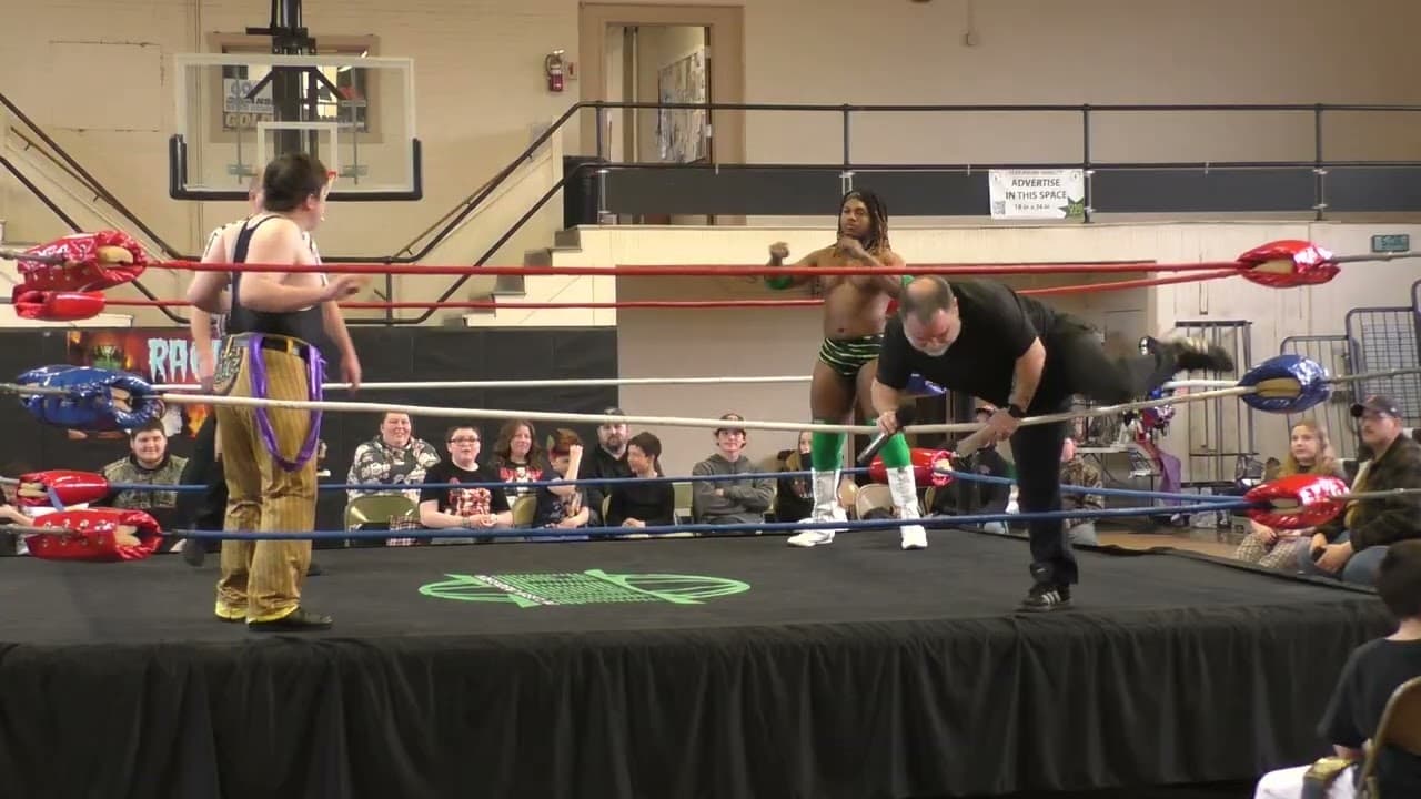 Little Joey Nails vs All Go Nelli @ Global Independent Wrestling in Rockland Maine