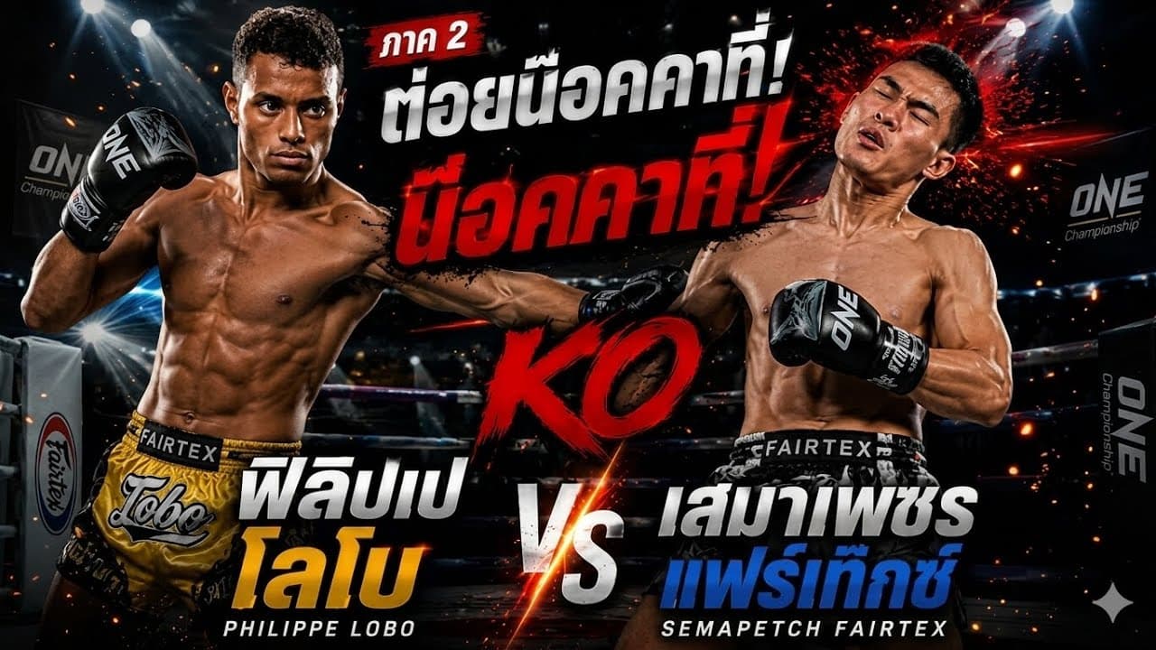 ภาค2 ต่อยน็อคคาที่ ฟิลิปเป โลโบ VS เสมาเพชร แฟร์เท็กซ์