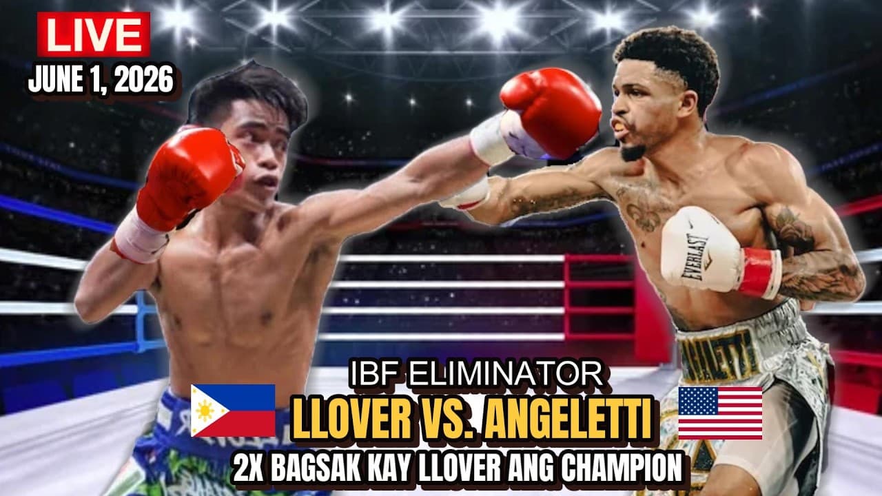 JUNE 1 2026 | LLOVER vs ANGELETTI IBF ELIMINATOR | LLOVER 2X BAGSAK ANG CHAMPION!
