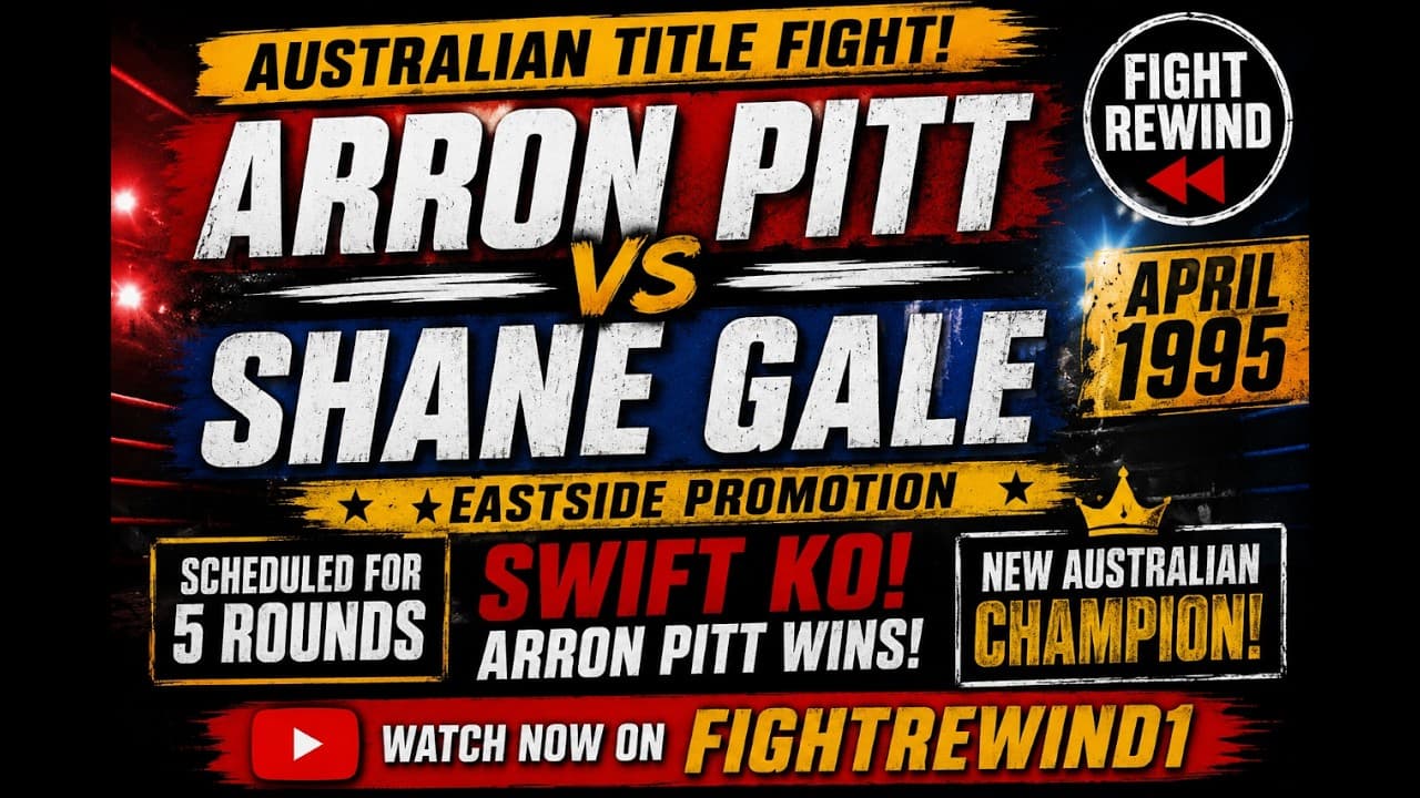 Arron Pitt Vs Shane Gale