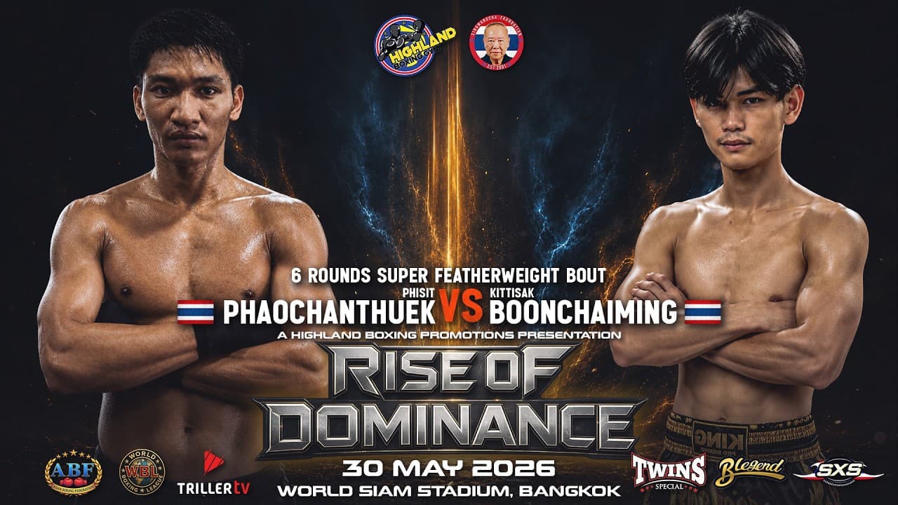 Phisit Phaochanthuek 🇹🇭 VS Kittisak Boonchaiming 🇹🇭 | 6 Rounds Featherweight Bout | May 30, 2026