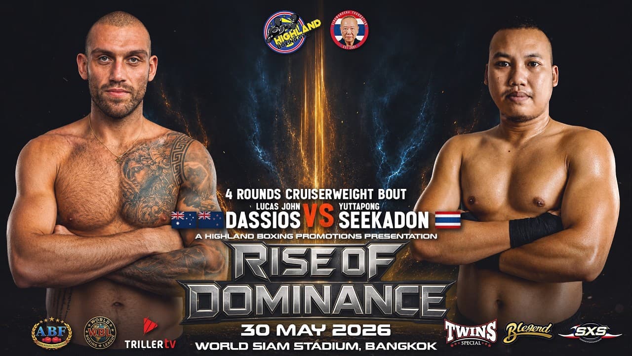Lucas John Dassios 🇦🇺 VS Yuttapong Seekadon 🇹🇭 | 4 Rounds Cruiserweight Bout | May 30, 2026