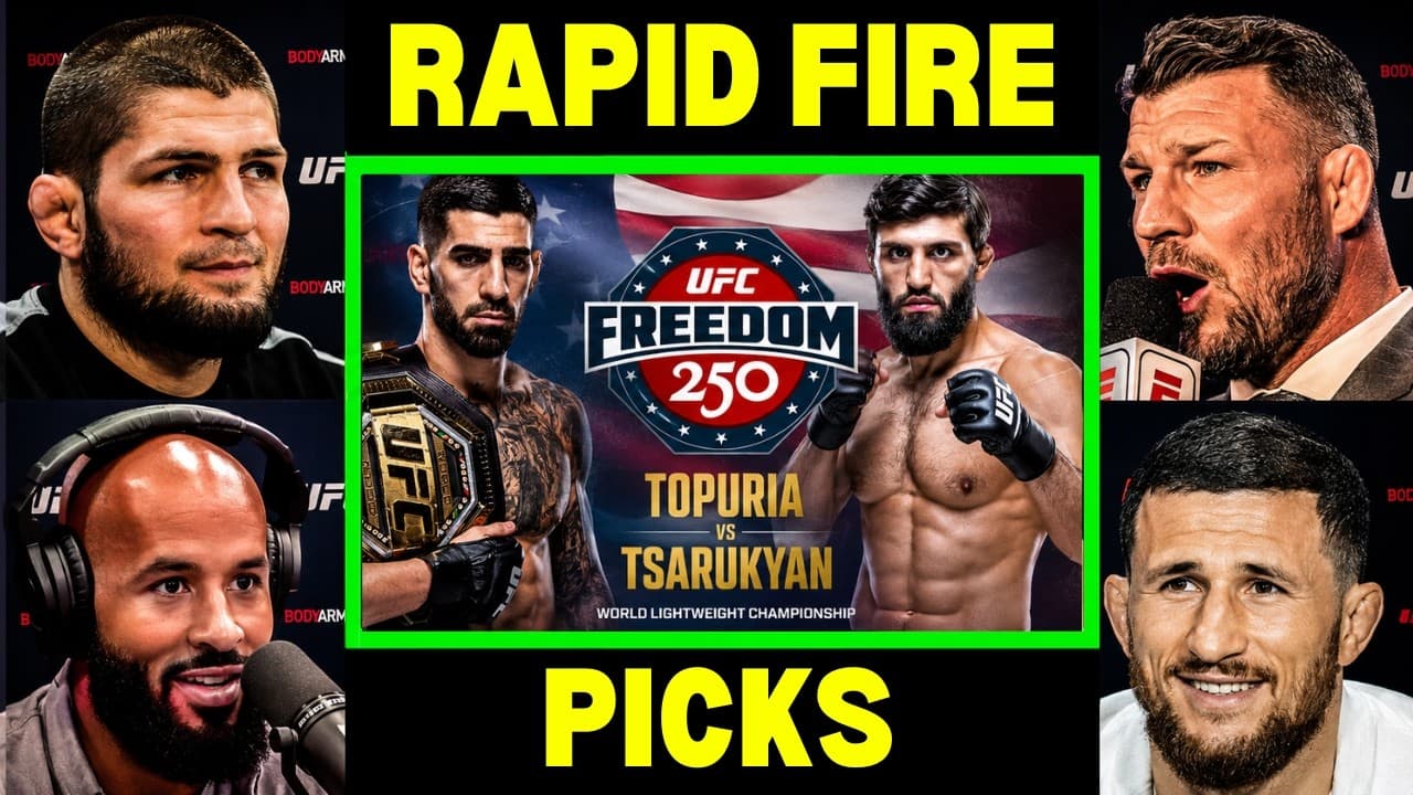 UFC Fighters "Predict" Ilia Topuria vs Arman Tsarukyan..