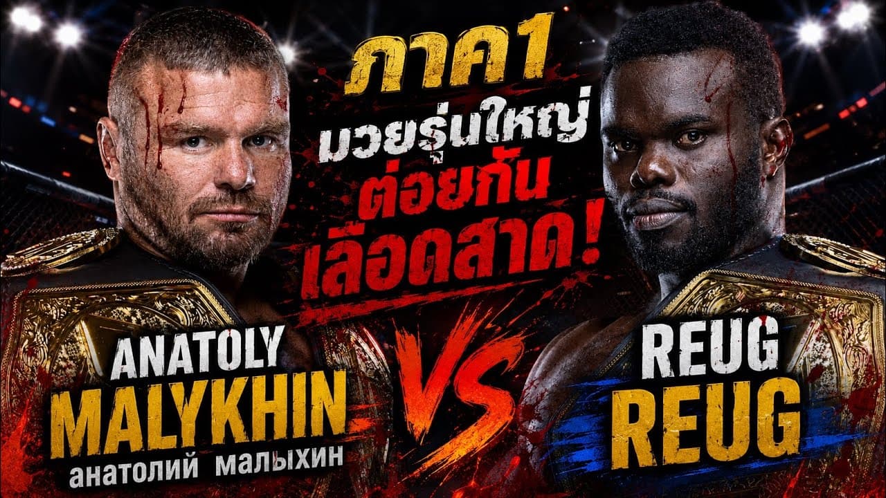 ภาค1 มวยรุ่นใหญ่ต่อยกันเลือดสาด! Anatoly Malykhin анатолий малыхин vs Reug Reug