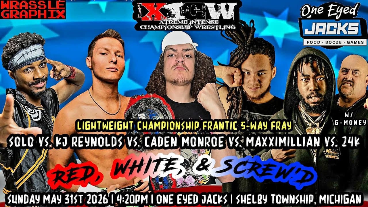 5-Way Frenzy: SOLO vs. KJ REYNOLDS vs. CADEN MONROE vs. MAXXIMILLIAN vs. 24K (Light Weight Title)