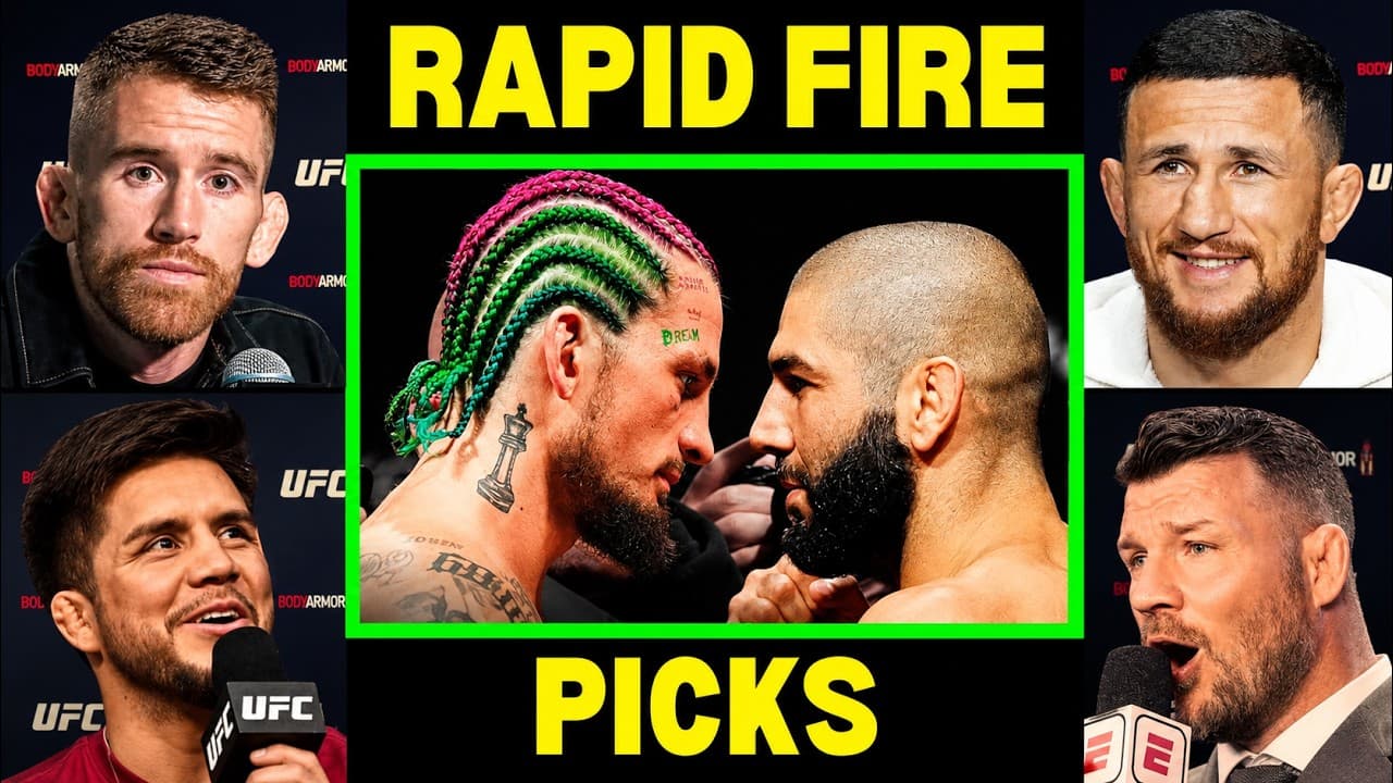 UFC Fighters "Predict" Sean O Malley vs Aiemann Zahabi | UFC White House