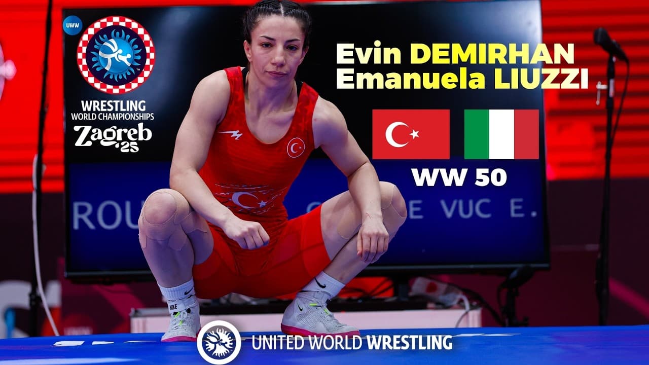 Evin DEMIRHAN 🇹🇷 vs 🇮🇹  Emanuela LIUZZI. WORLD WRESTLING CHAMPIONSHIPS 2025. Repechage WW 50 Kg.