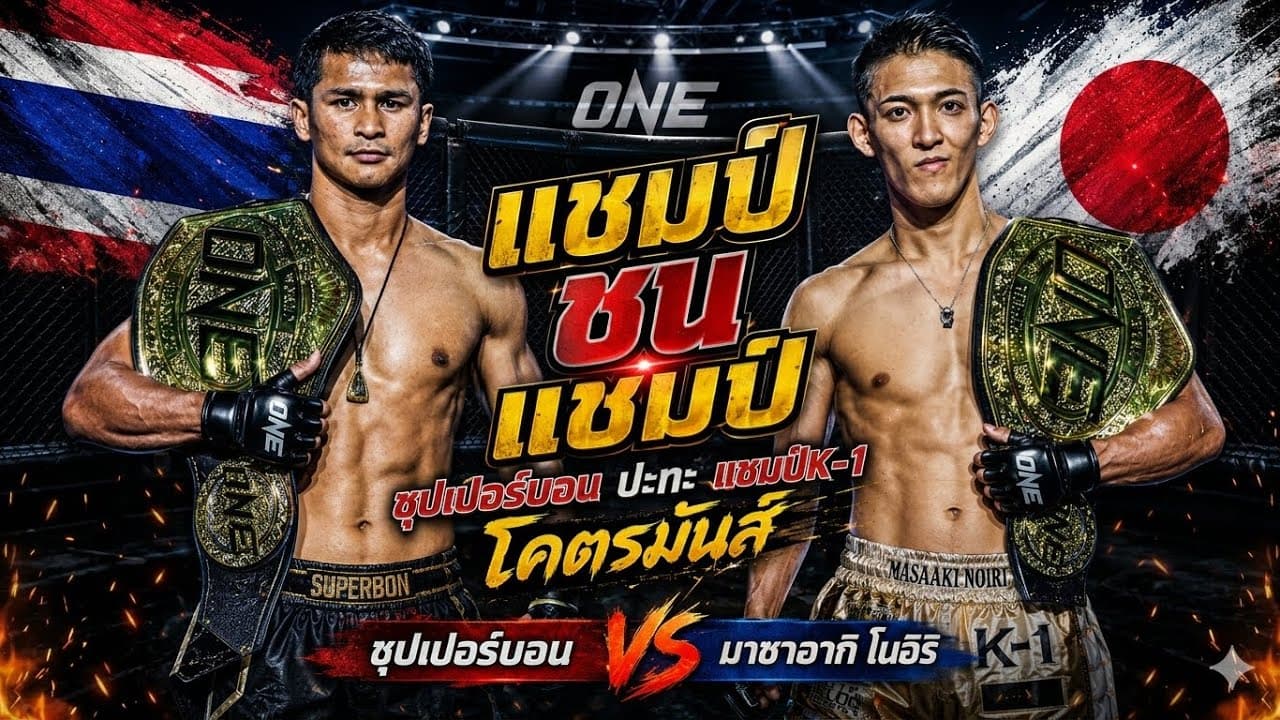 แชมป์ชนแชมป์ ซุปเปอร์บอนปะทะแชมป์K-1 โคตรมันส์ ซุปเปอร์บอน vs มาซาอากิ โนอิริ