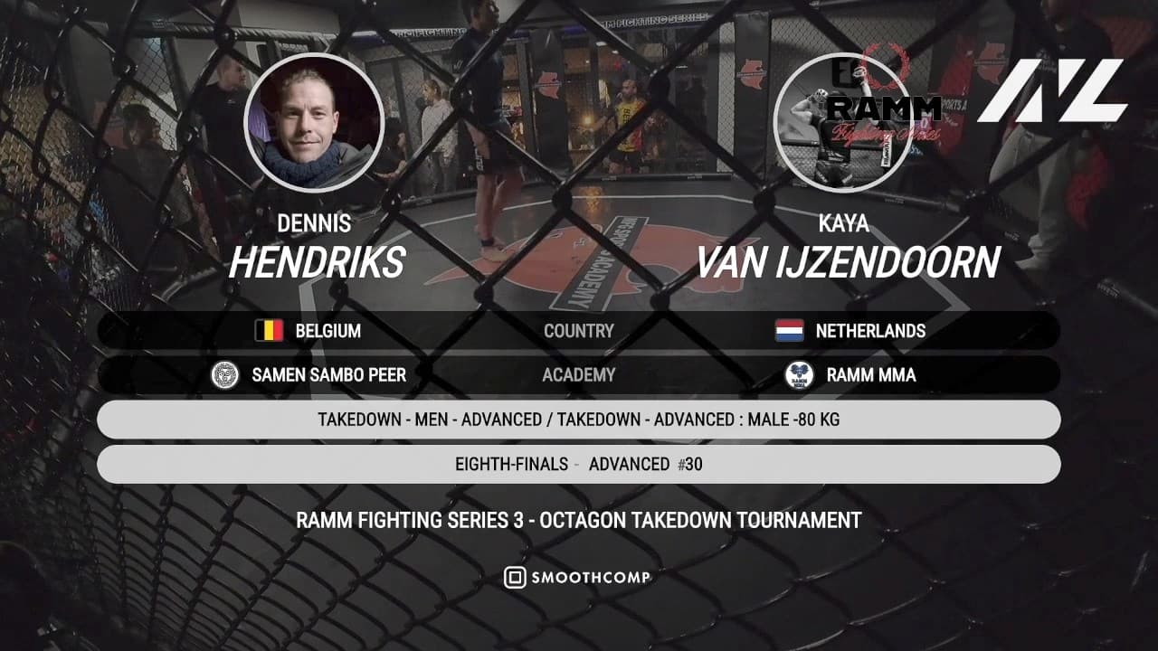 Dennis Hendriks vs. Kaya van IJzendoorn | Advanced -80kg | RAMM TAKEDOWN TOURNAMENT