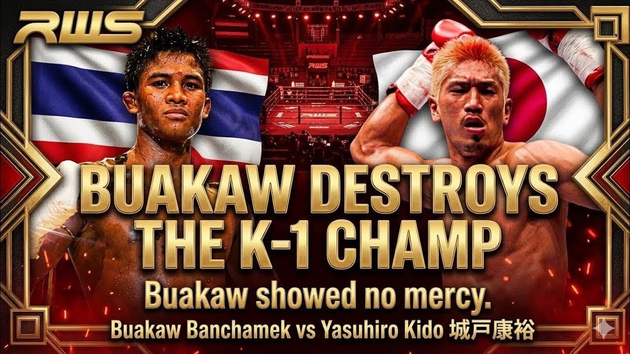 BUAKAW DESTROYS THE K-1 CHAMP 😱💥 Buakaw showed no mercy. Buakaw Banchamek vs Yasuhiro Kido 城戸康裕 2026-06-05 10:21
