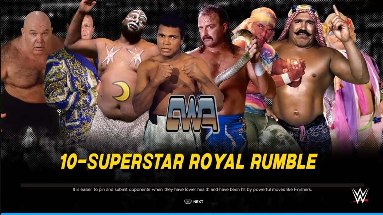 CWA 10 Man Elimination Battle Royal. WWE 2K24
