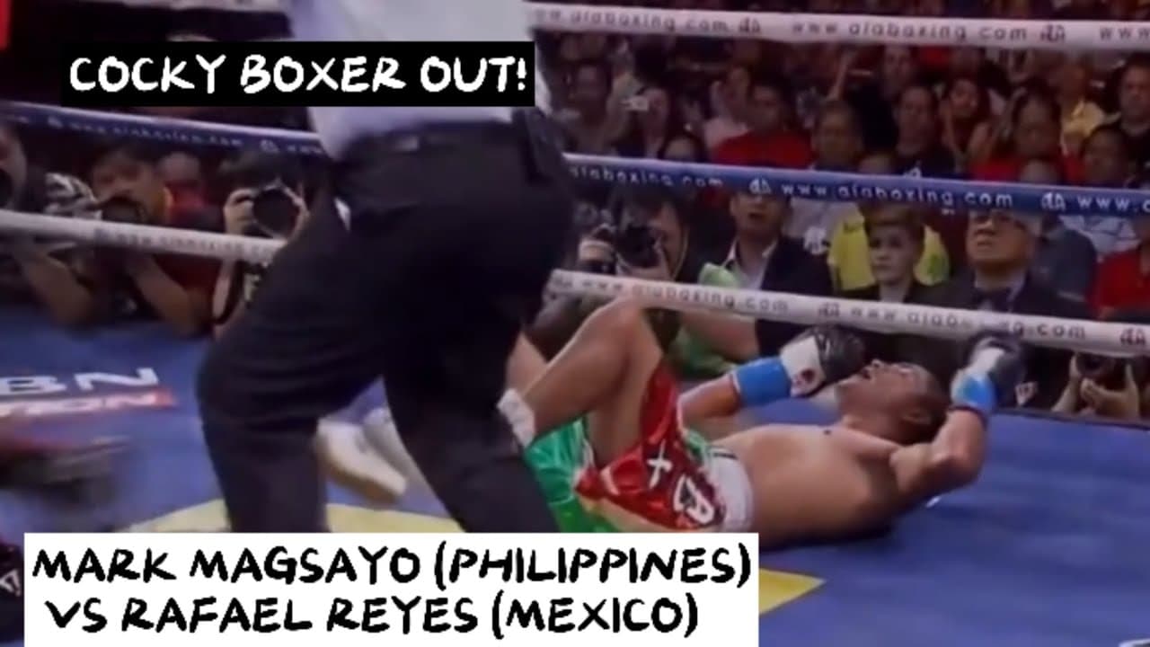 COCKY BOXER OUT! MARK MAGSAYO (PHILIPPINES) VS RAFAEL REYES (MEXICO) BOXING KNOCKOUT