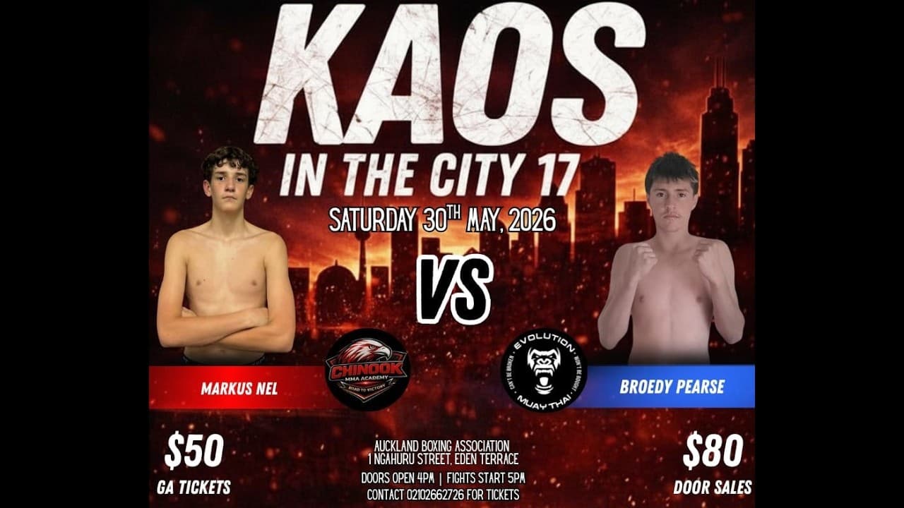KAOS ON THE CITY 17: MARKUS NEL vs BROEDY PEARSE | K1 Boxing Fight