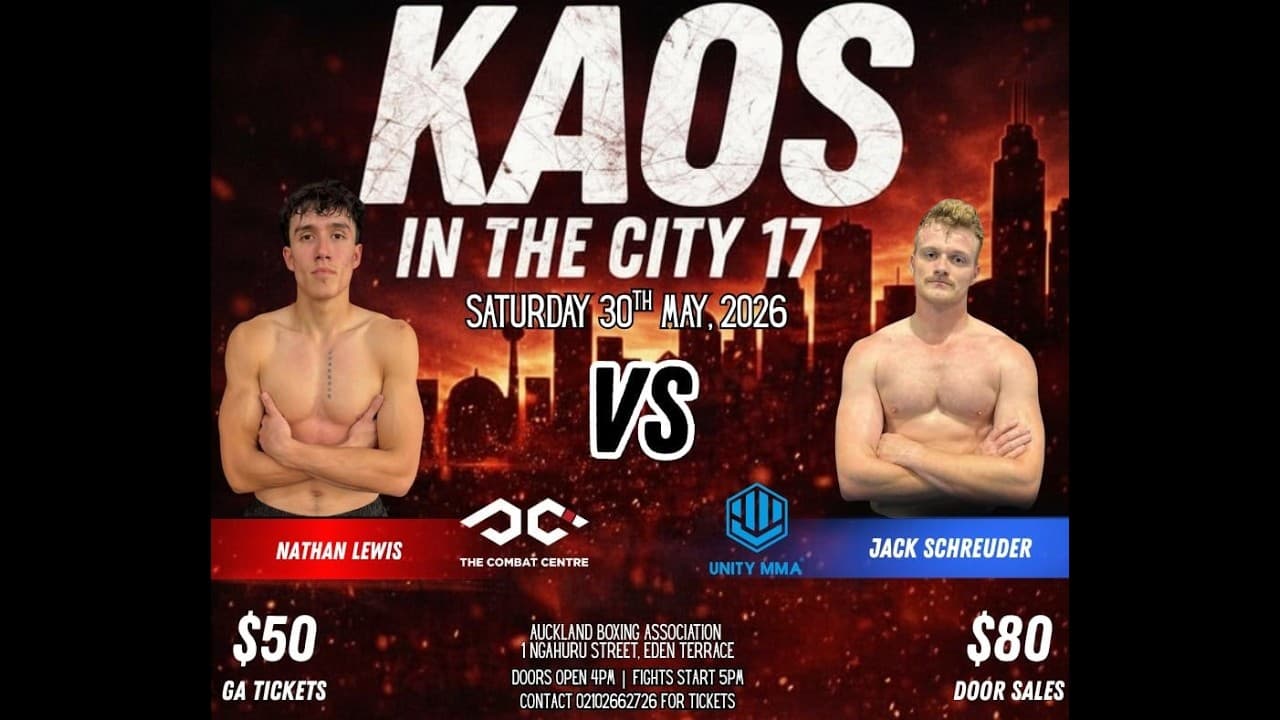 KAOS ON THE CITY 17: NATHAN LEWIS vs JACK SCHREUDER | K1 Boxing Fight