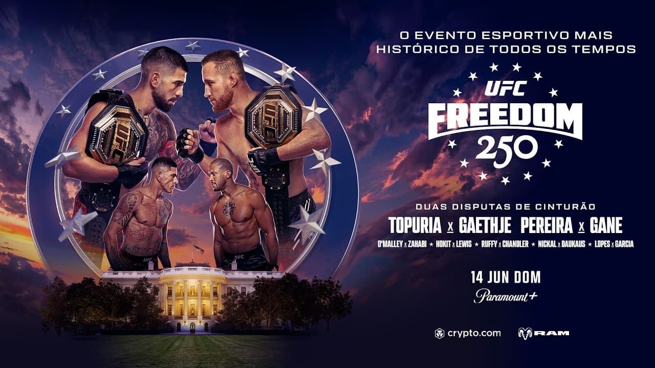UFC Freedom 250 | 14 de Junho | Só no Paramount+