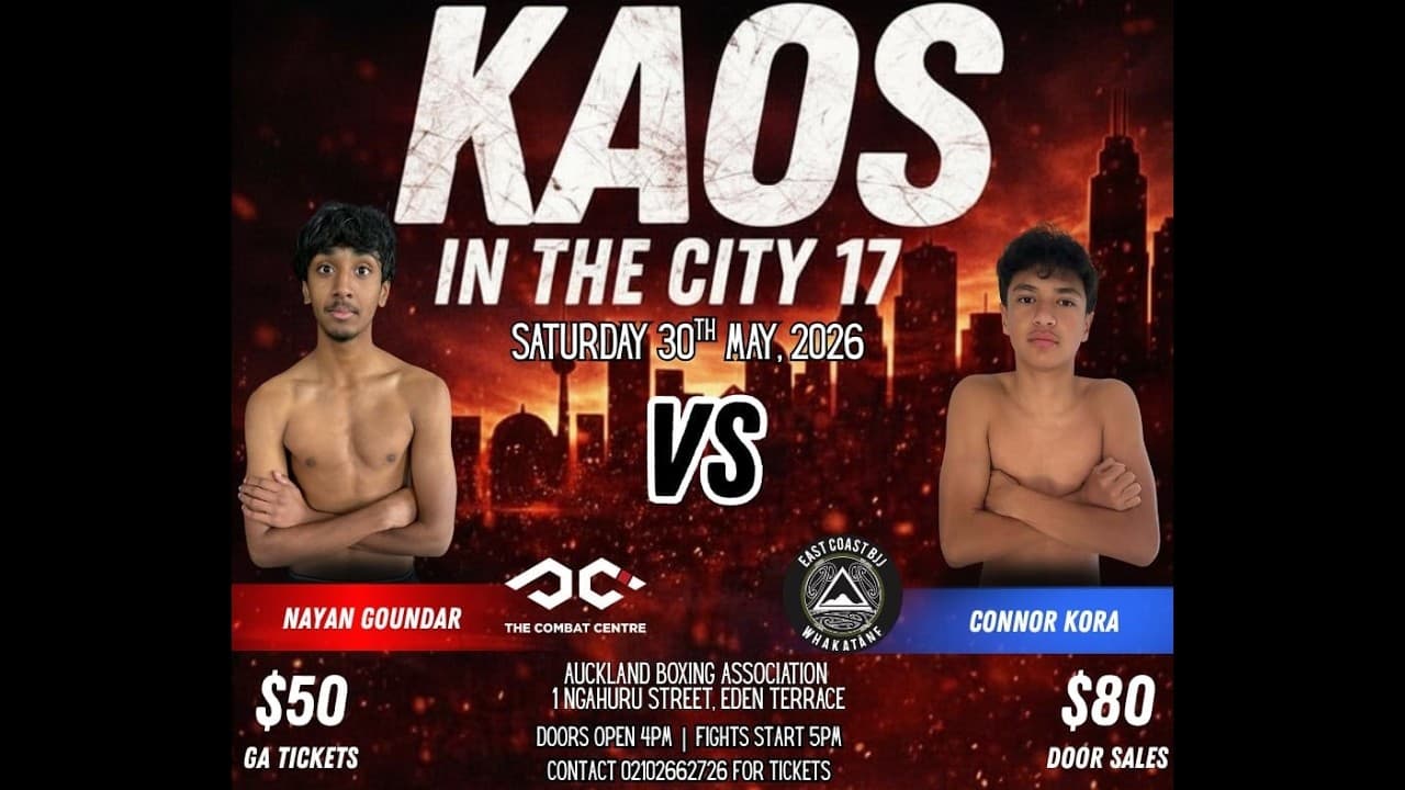 KAOS ON THE CITY 17: NAYAN GOUNDAR vs CONNOR KORA | Boxing Fight
